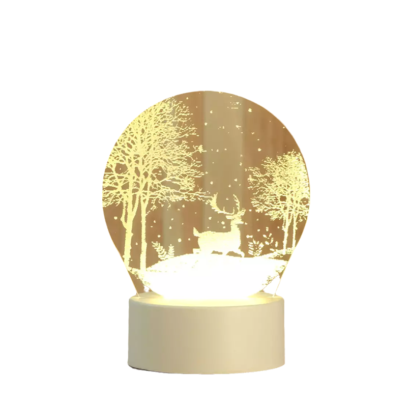 3D LED Night Lamp – USB Illusion Light with Three Color Modes, Multiple Designs