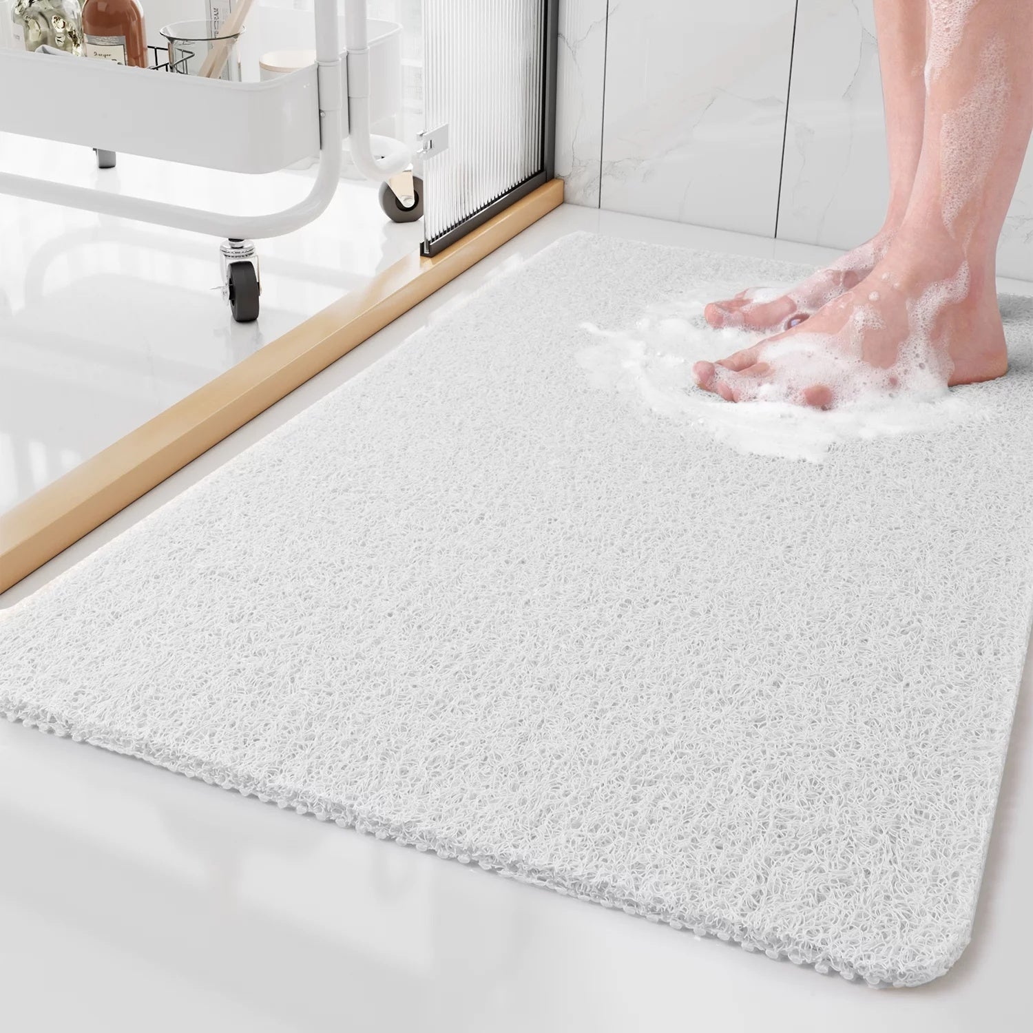 AquaTread - Textured Anti-Slip Shower Mat
