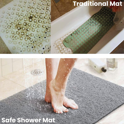 AquaTread - Textured Anti-Slip Shower Mat