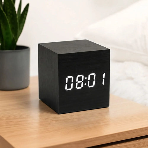 Chronix - Cube-Shaped Digital Bedside Alarm Clock
