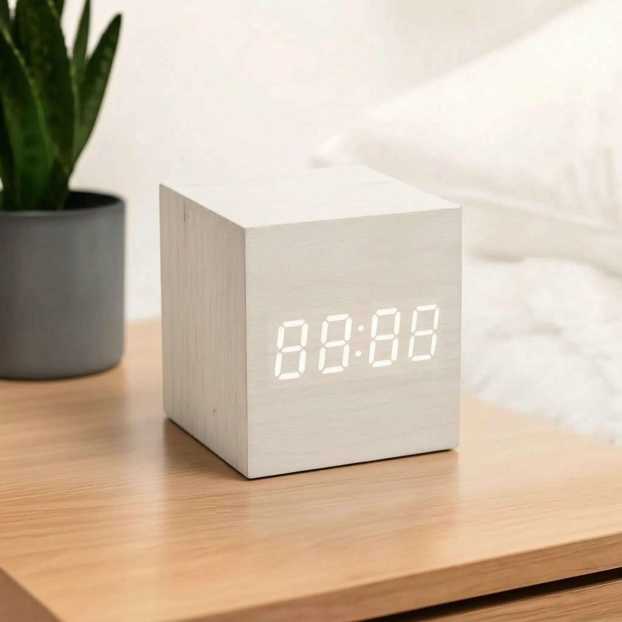 Chronix - Cube-Shaped Digital Bedside Alarm Clock