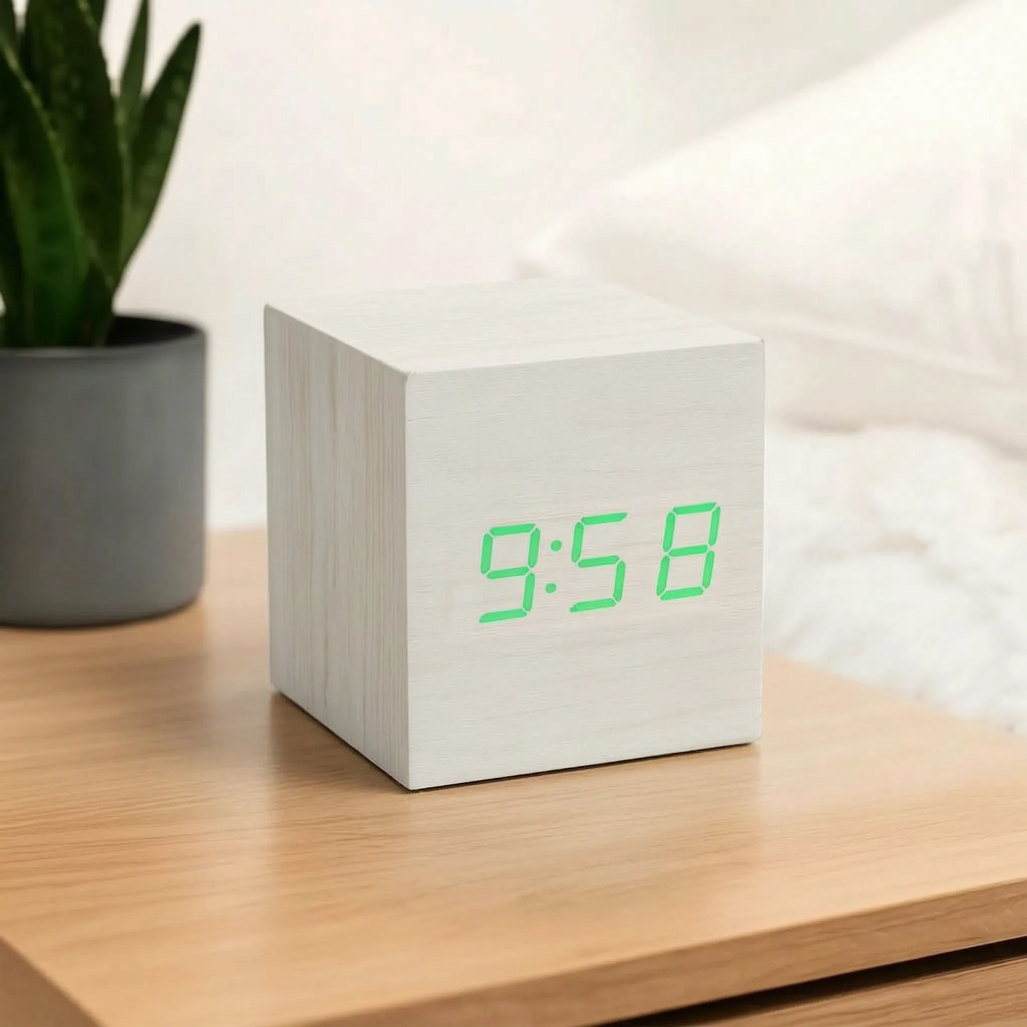 Chronix - Cube-Shaped Digital Bedside Alarm Clock