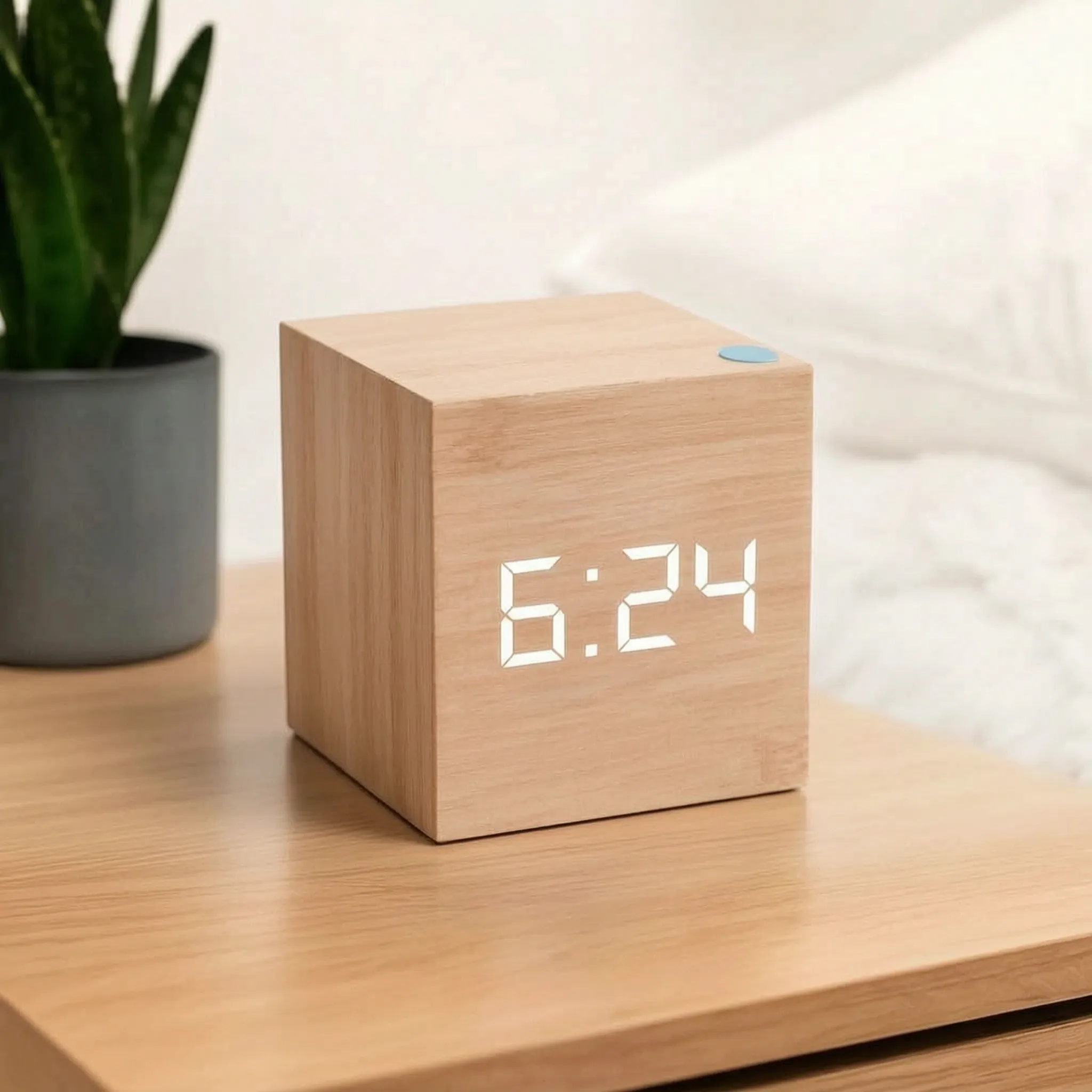 Chronix - Cube-Shaped Digital Bedside Alarm Clock