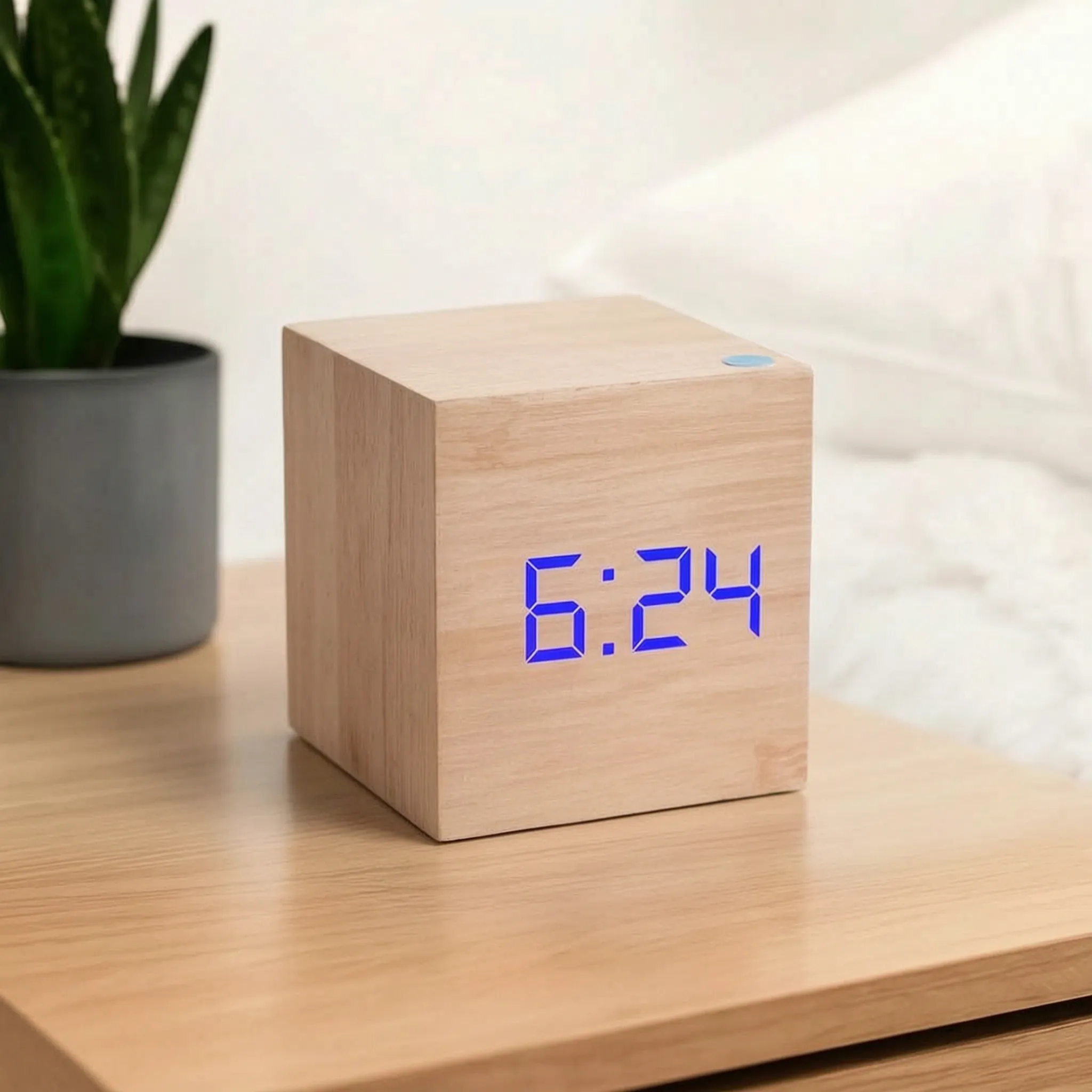 Chronix - Cube-Shaped Digital Bedside Alarm Clock