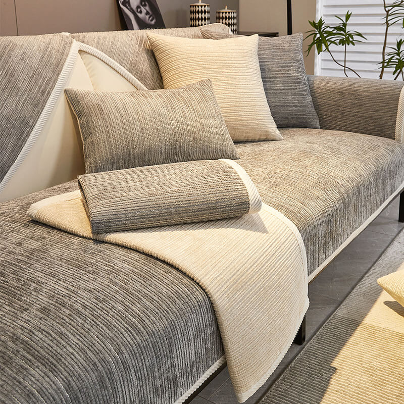 Covique - Textured Sofa Cover Throw