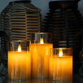 FlickerSet - Flameless LED Pillar Candle Set