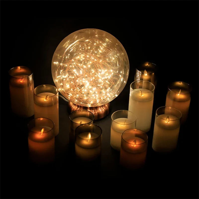 FlickerSet - Flameless LED Pillar Candle Set