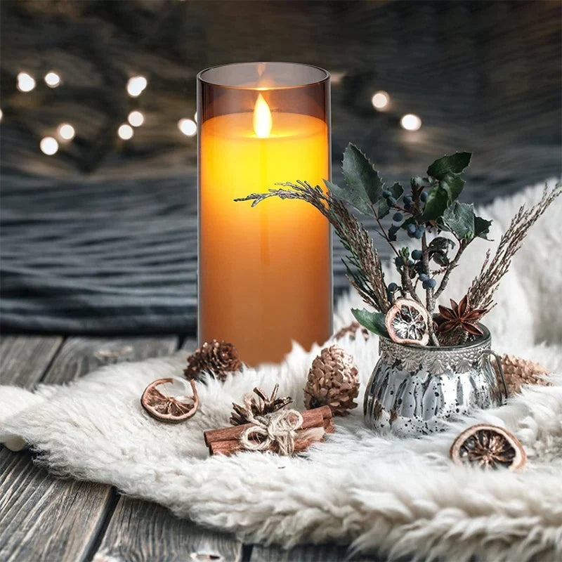 FlickerSet - Flameless LED Pillar Candle Set