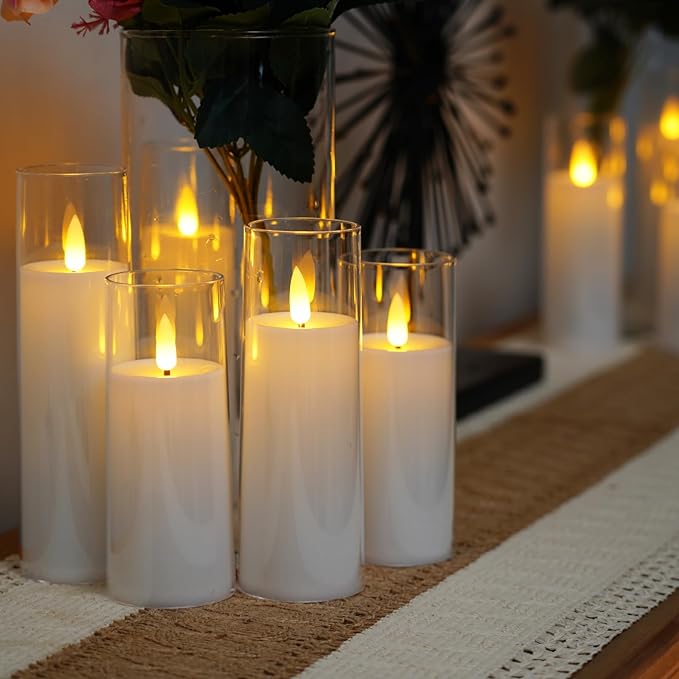 Flickra - 9-Piece Flameless LED Pillar Candles