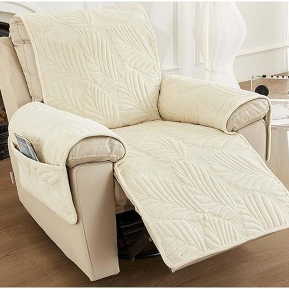 LeafRest - Quilted Leaf Pattern Recliner Cover