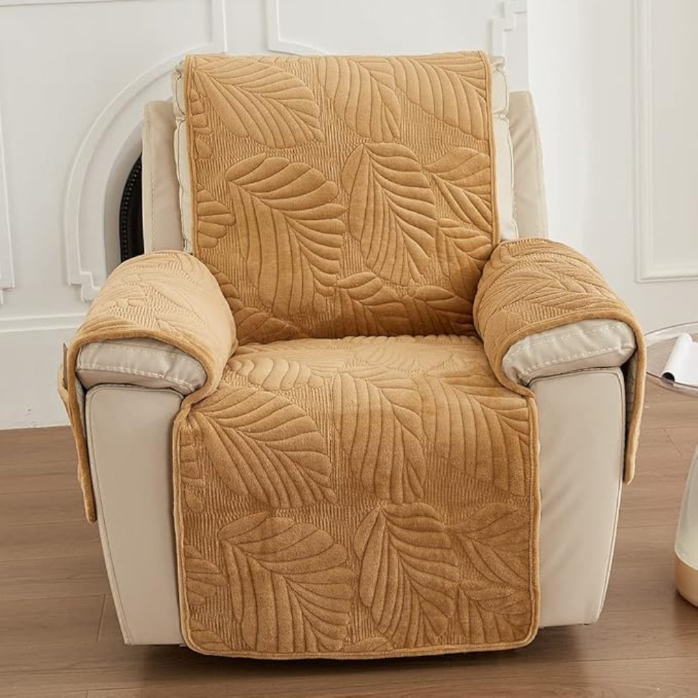 LeafRest - Quilted Leaf Pattern Recliner Cover