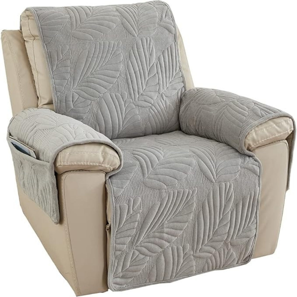 LeafRest - Quilted Leaf Pattern Recliner Cover