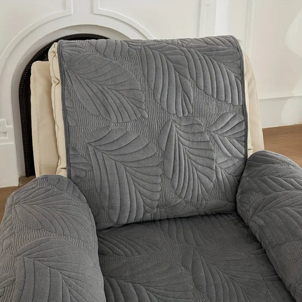 LeafRest - Quilted Leaf Pattern Recliner Cover