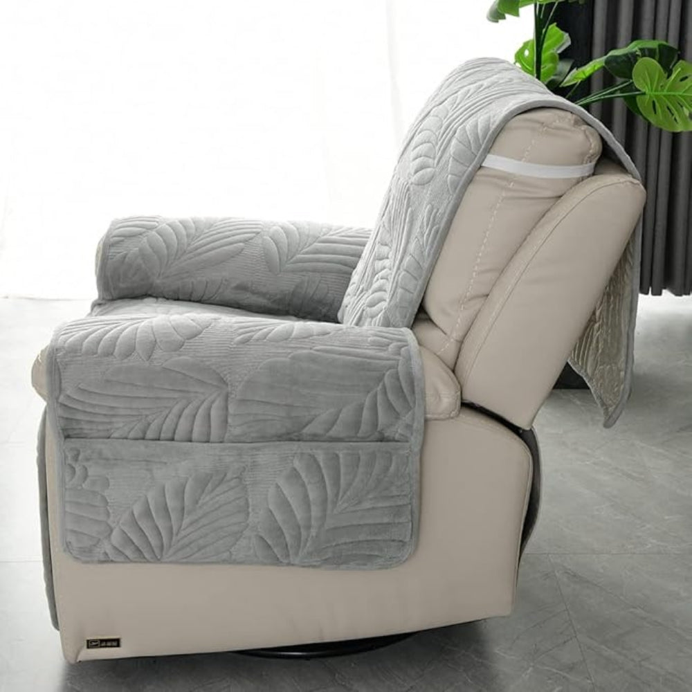 LeafRest - Quilted Leaf Pattern Recliner Cover