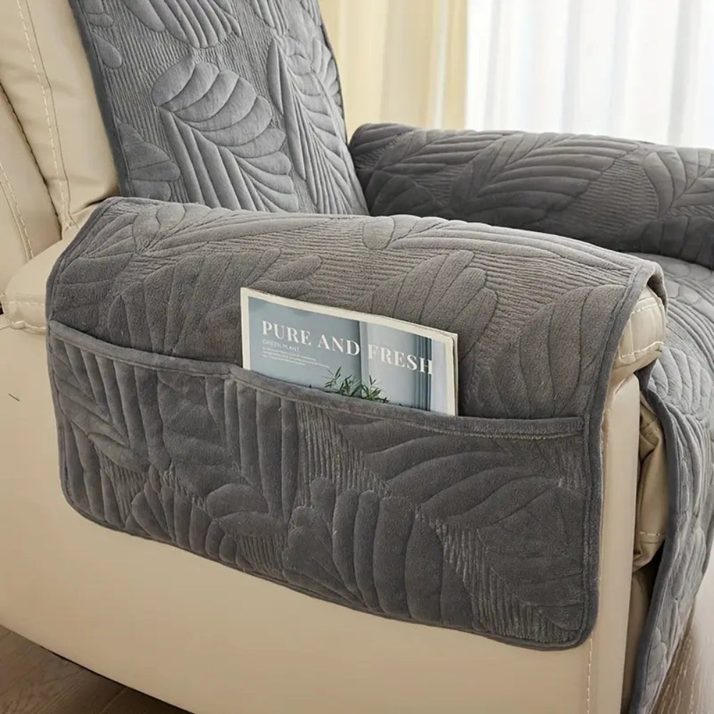 LeafRest - Quilted Leaf Pattern Recliner Cover