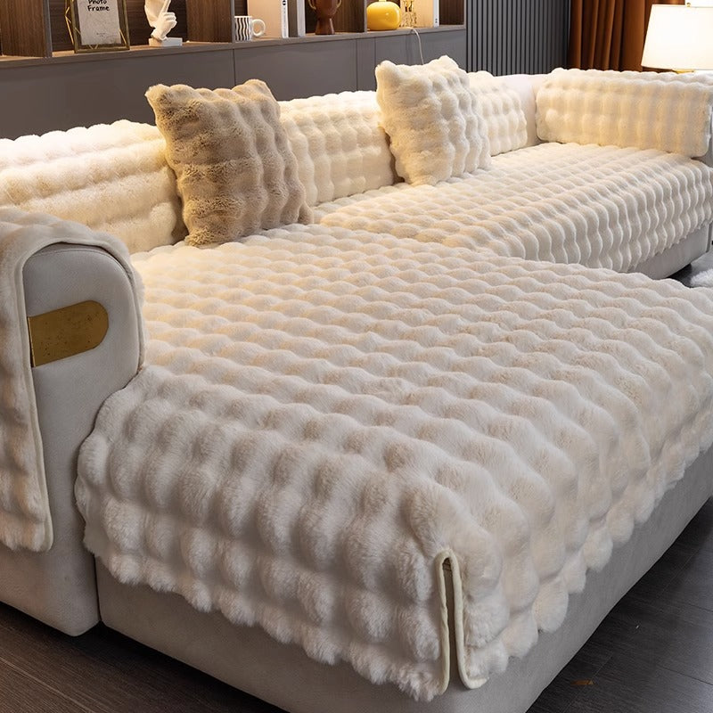 LoungeWrap - Quilted Textured Sofa Cover Throw
