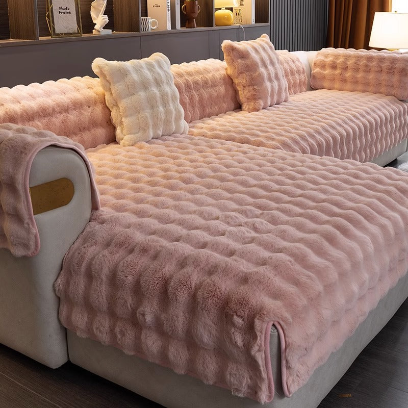 LoungeWrap - Quilted Textured Sofa Cover Throw