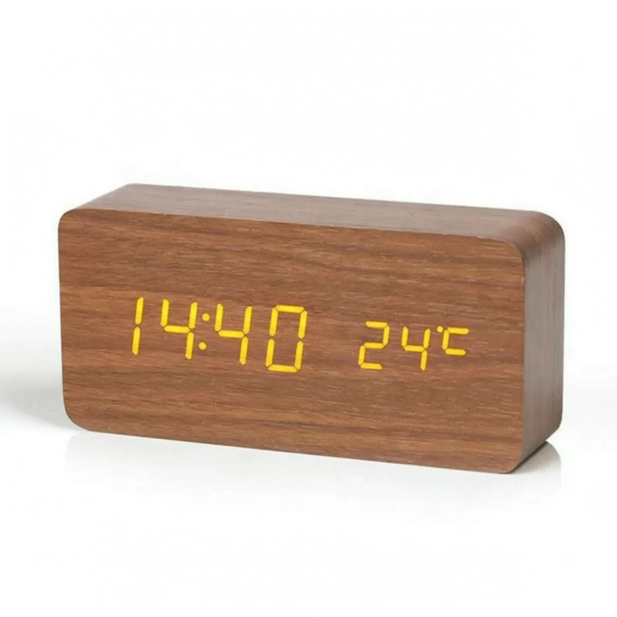 LuminaClock - Rectangular Digital Alarm Clock