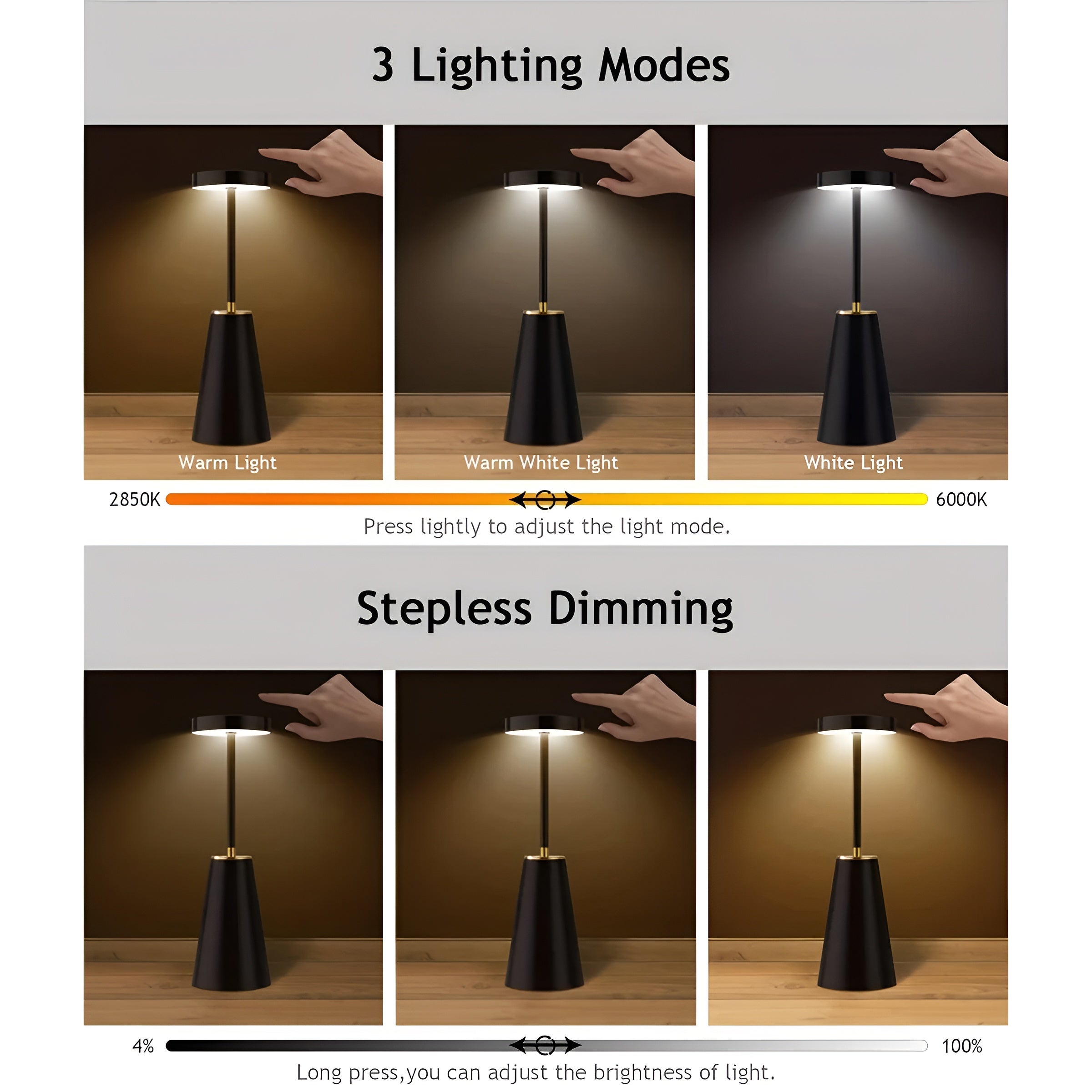 Novolux - Cordless Rechargeable LED Table Lamp