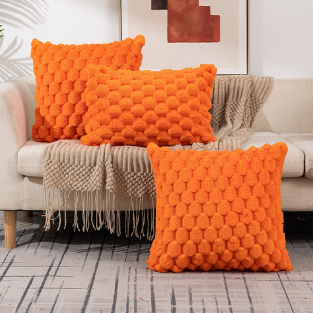 PlushWeave - Textured Plush Cushion Cover