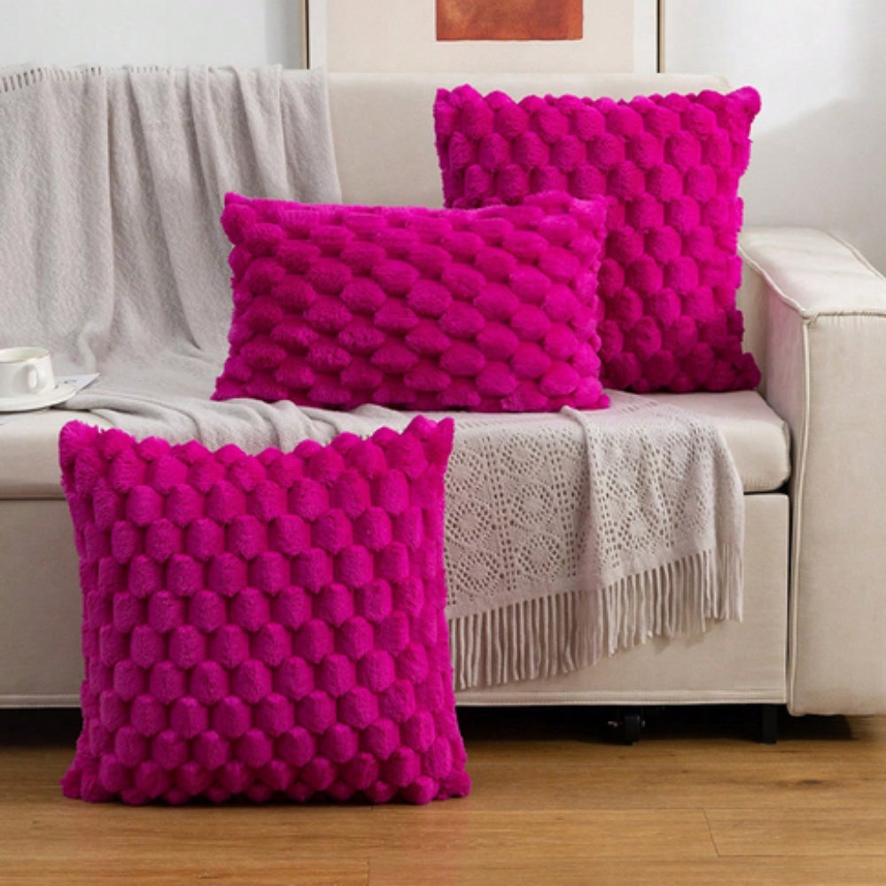 PlushWeave - Textured Plush Cushion Cover
