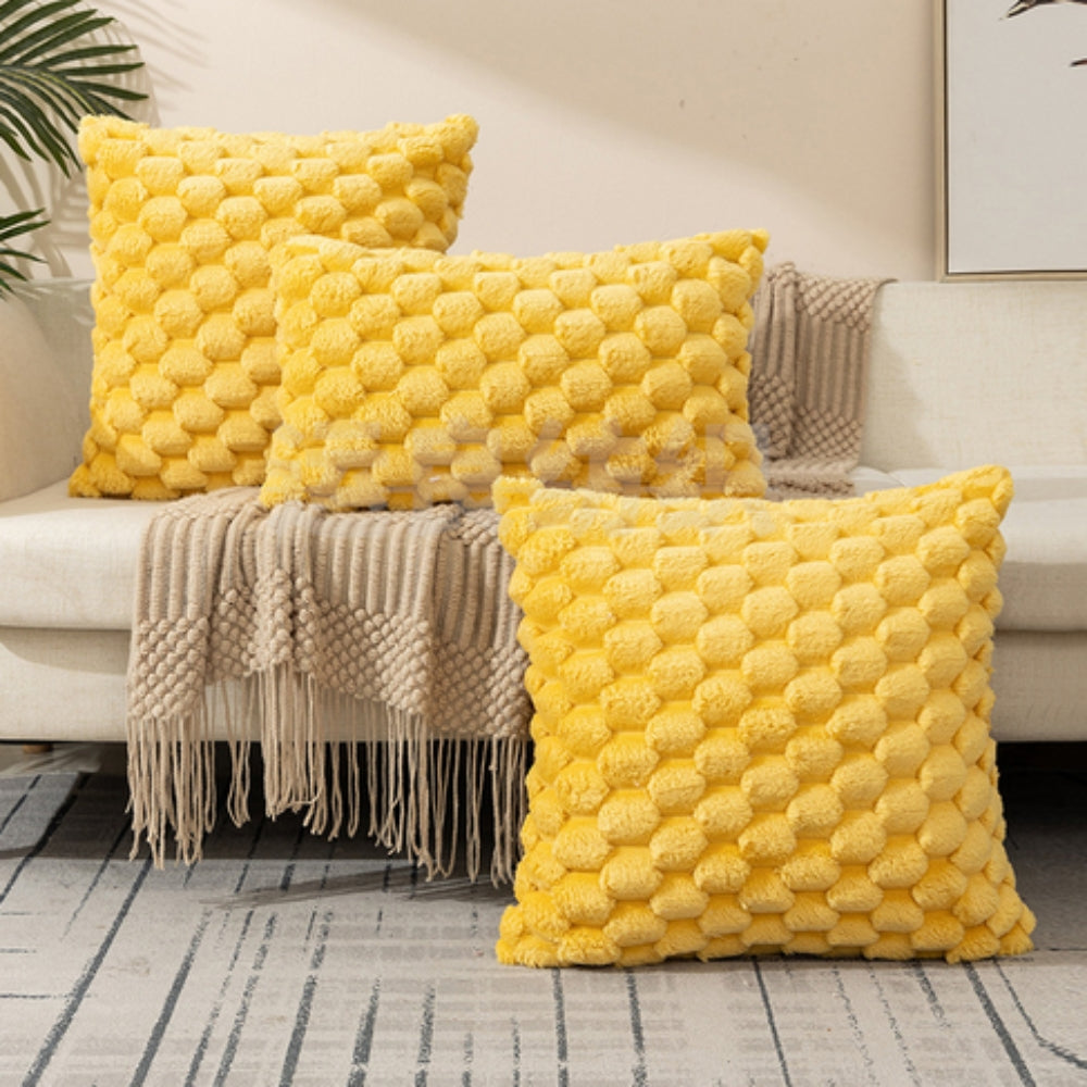 PlushWeave - Textured Plush Cushion Cover