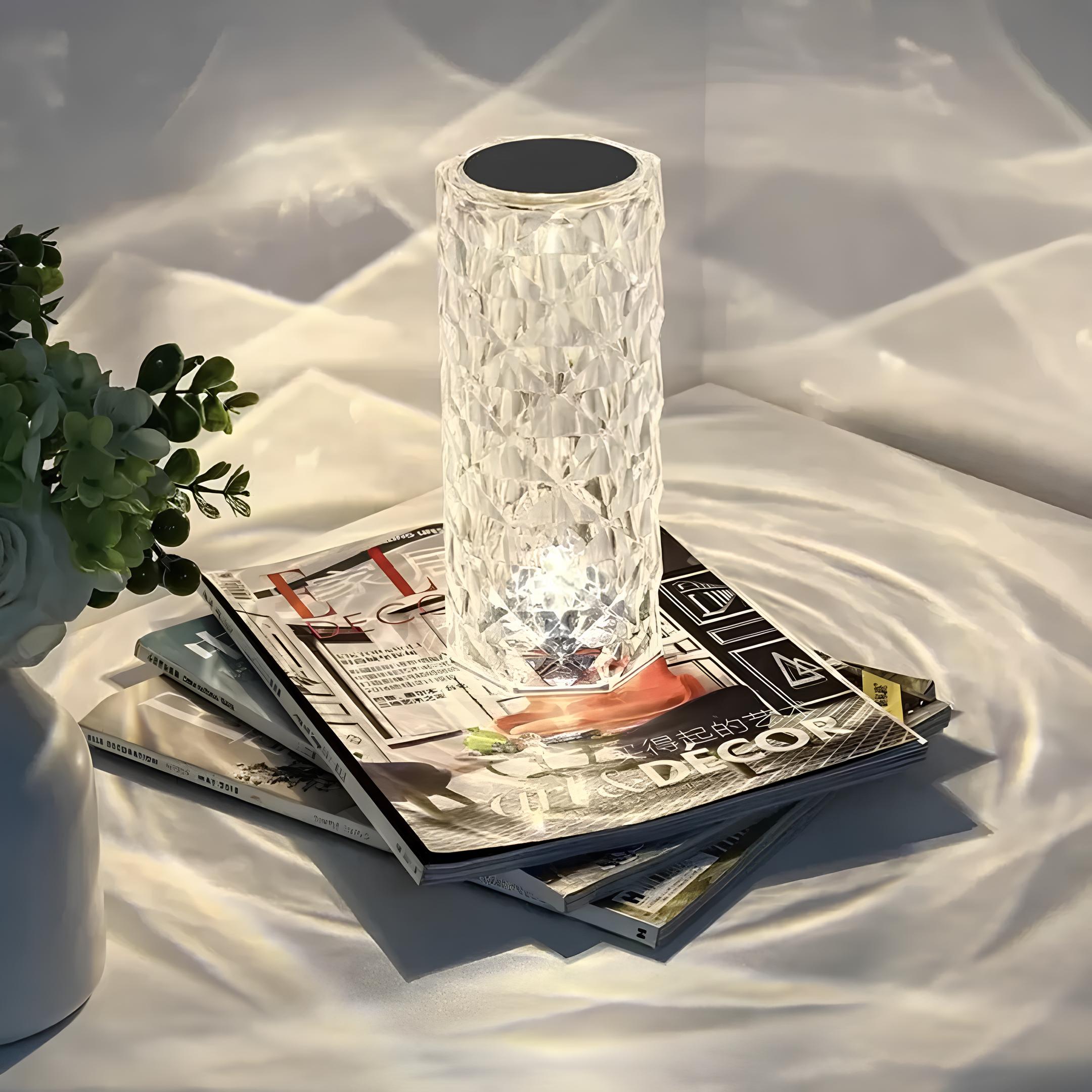 Prismatix - Cylindrical Faceted Table Lamp