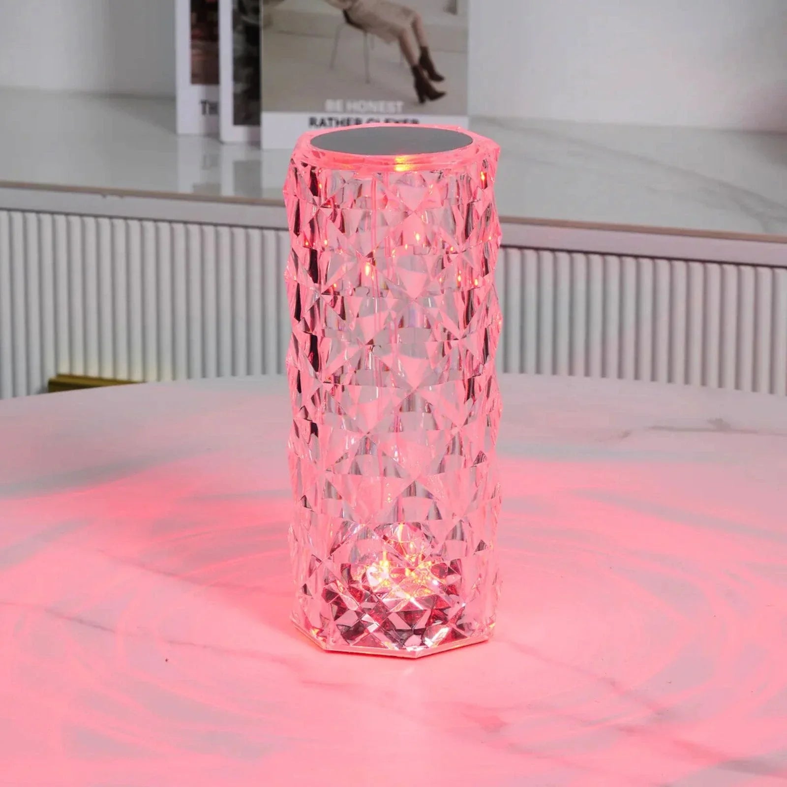 Prismatix - Cylindrical Faceted Table Lamp
