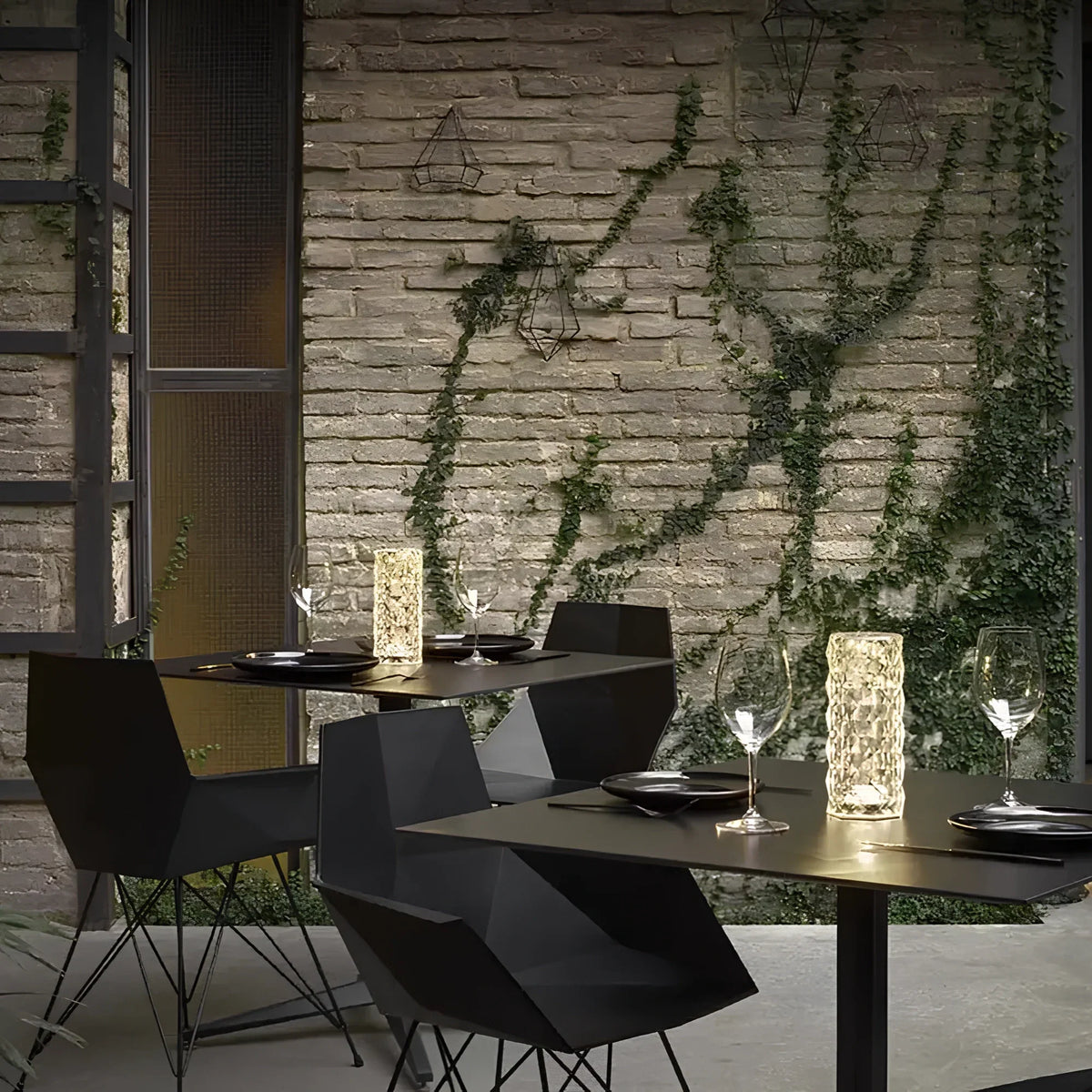 Prismatix - Cylindrical Faceted Table Lamp