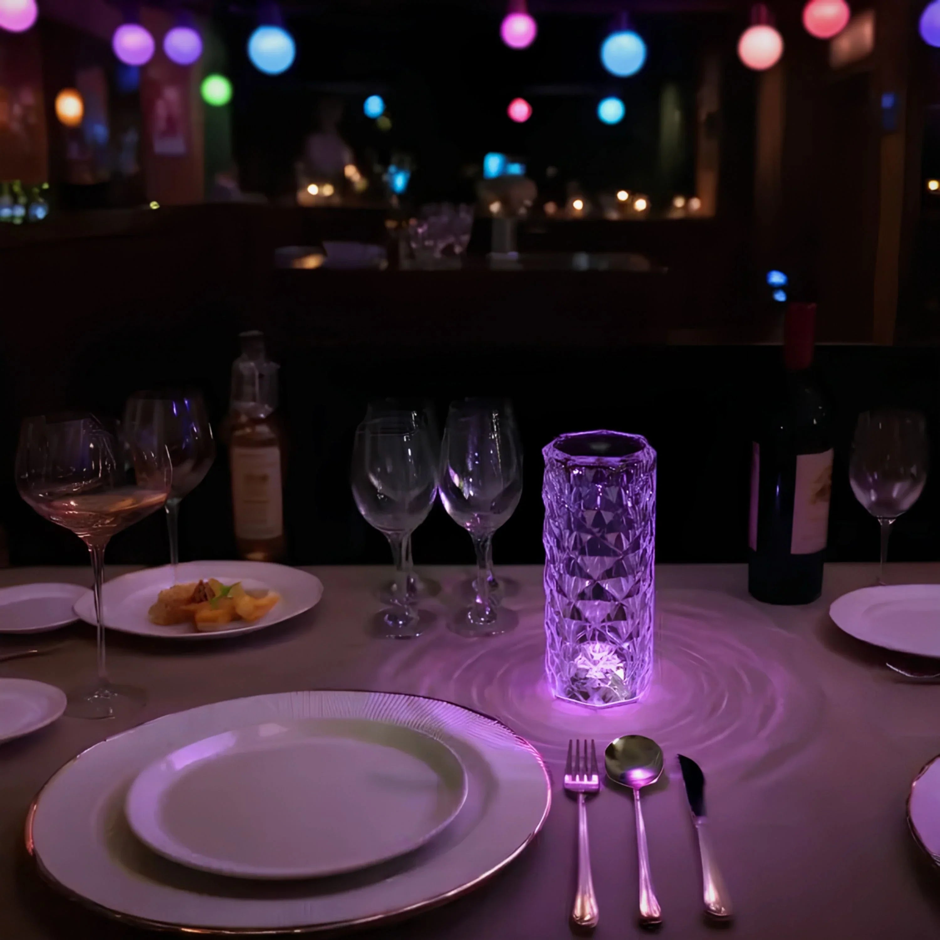 Prismatix - Cylindrical Faceted Table Lamp