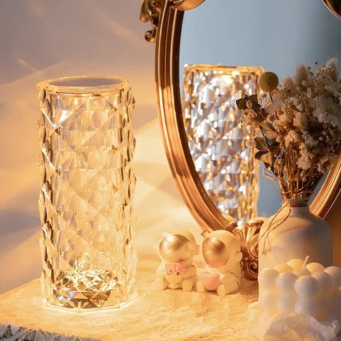 Prismatix - Cylindrical Faceted Table Lamp