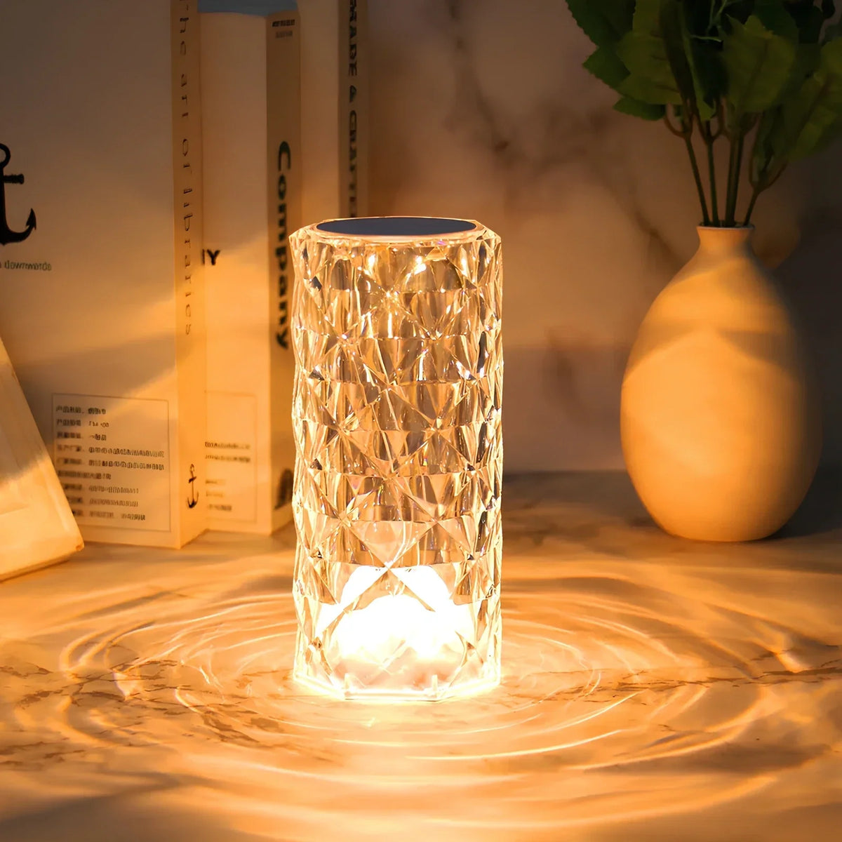 Prismatix - Cylindrical Faceted Table Lamp
