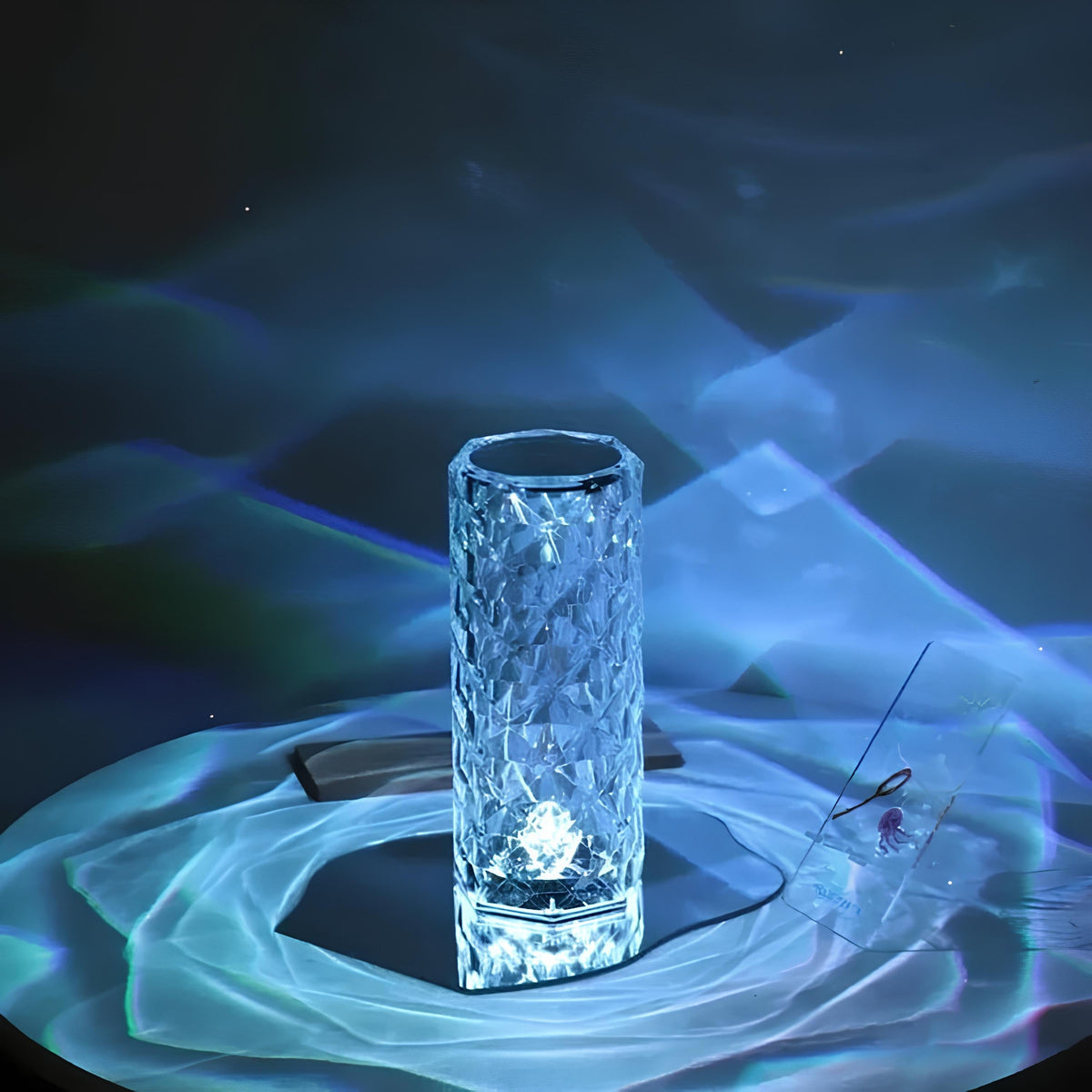 Prismatix - Cylindrical Faceted Table Lamp
