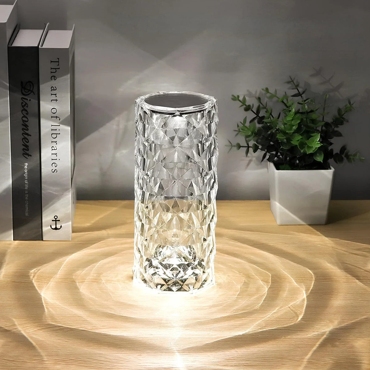 Prismatix - Cylindrical Faceted Table Lamp