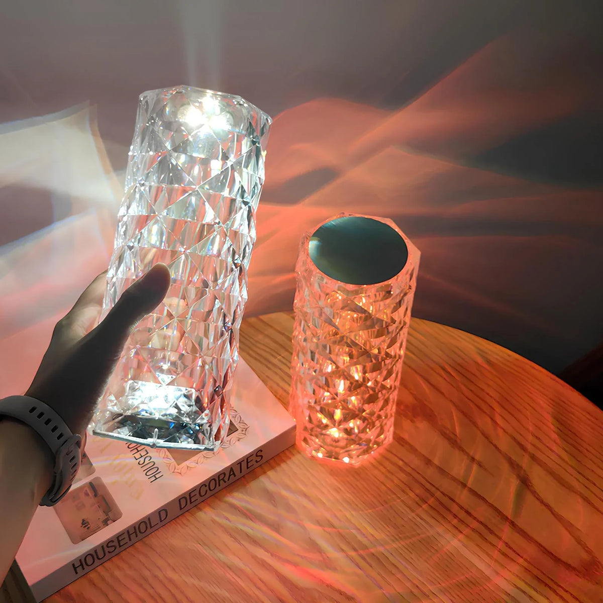 Prismatix - Cylindrical Faceted Table Lamp