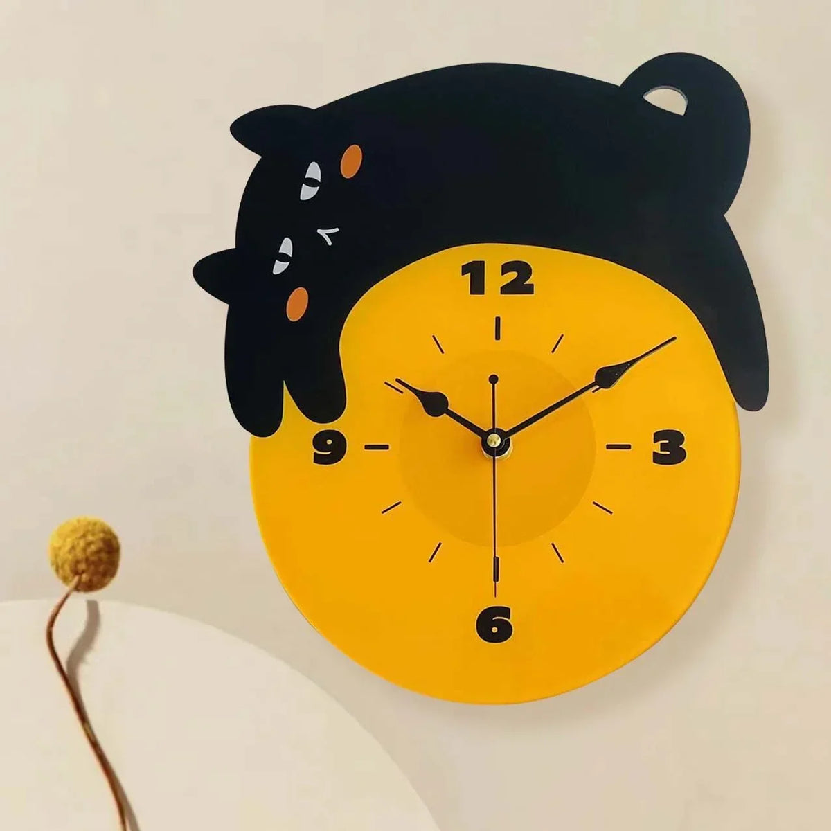 Purrnova - Modern Silent Wall Clock