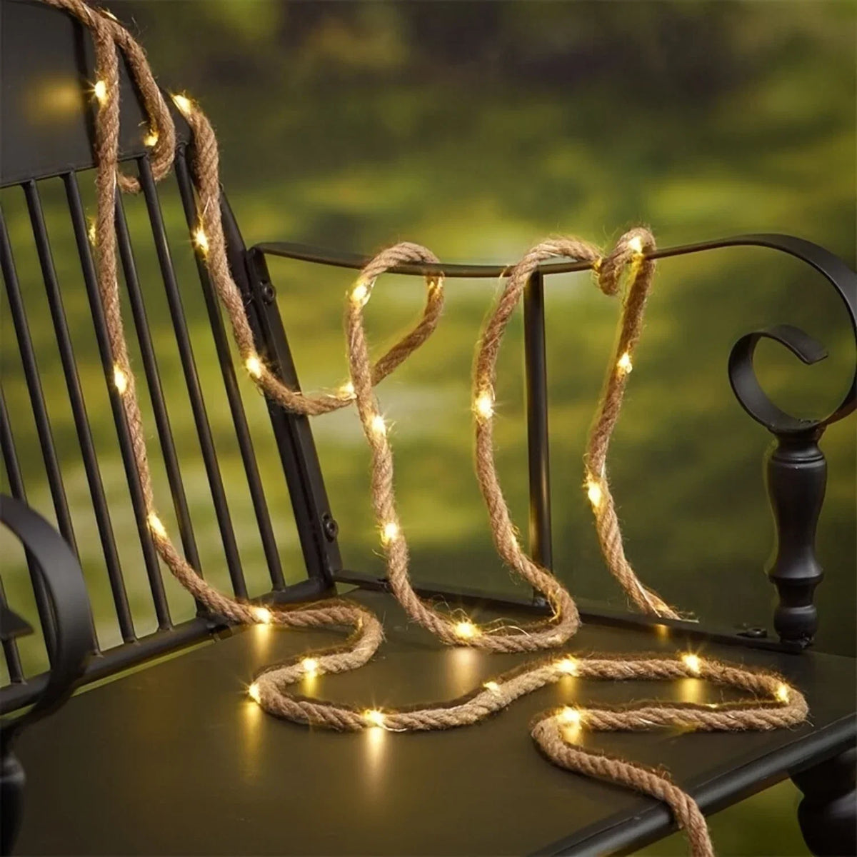 TwineGleam - Solar Rope String Lights