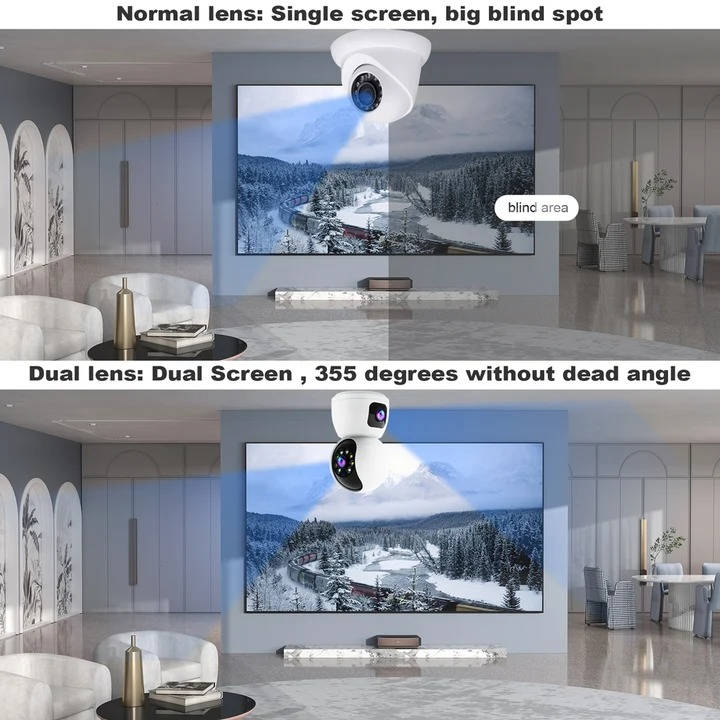 Visoria - Dual Lens Indoor Security Camera