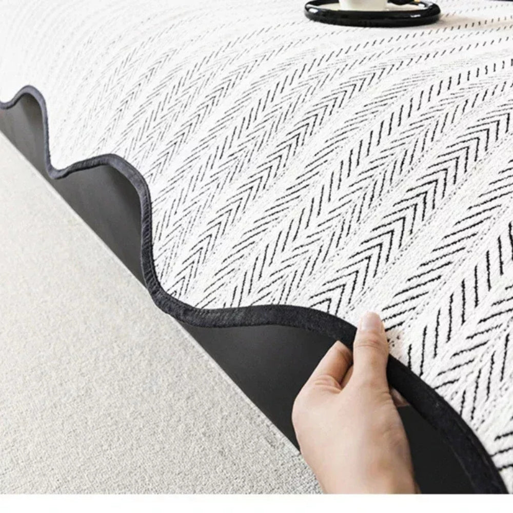 WaveDrape - Herringbone Pattern Sofa Cover
