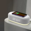 Bedside Wireless Charger with Digital Clock & LED Night Light