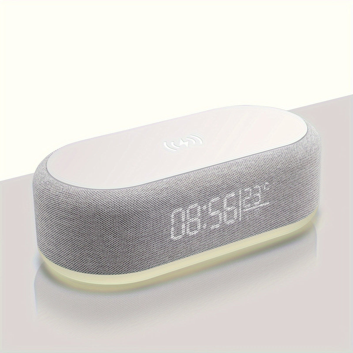 Bedside Wireless Charger with Digital Clock & LED Night Light