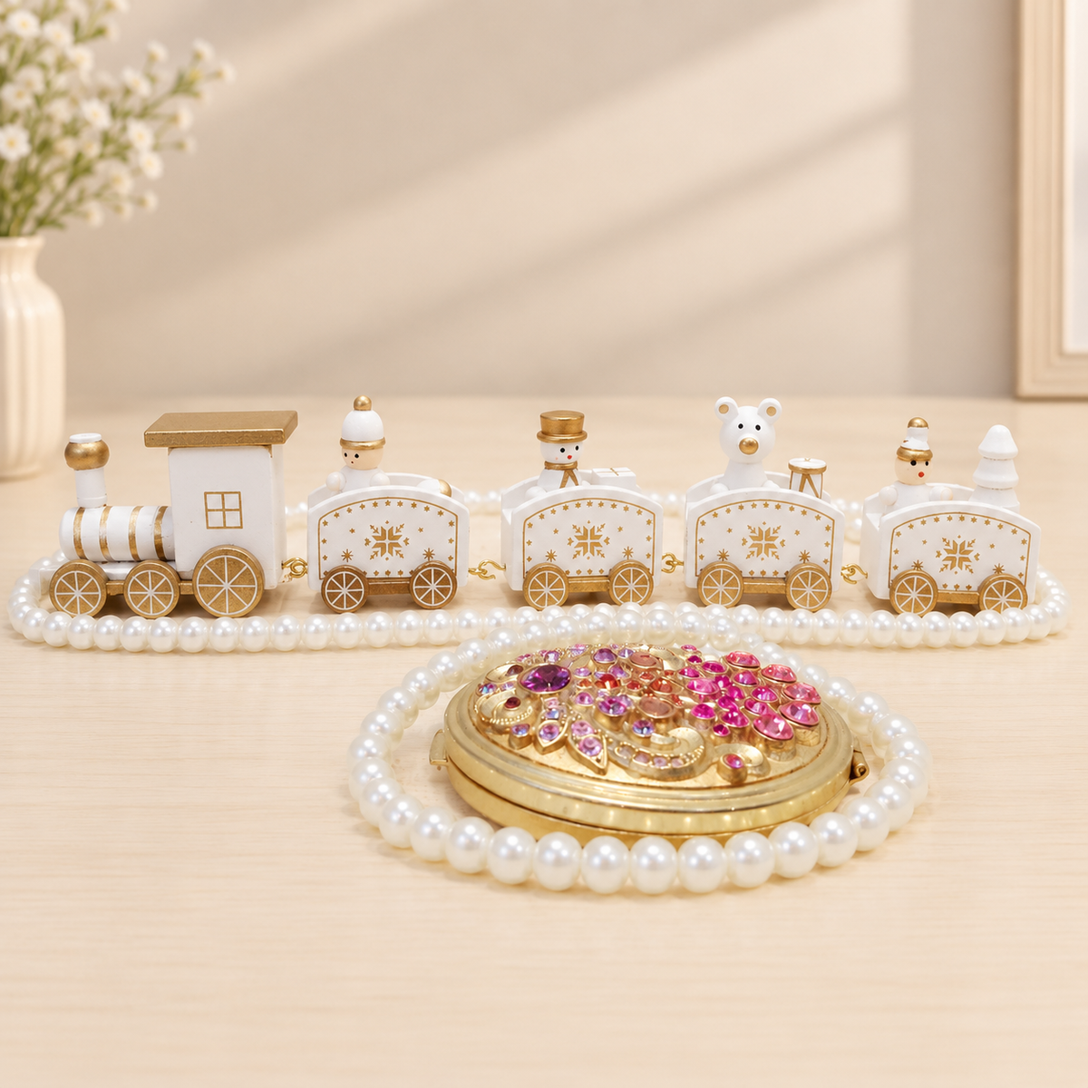 Christmas Train Decoration – Festive Holiday Figurine