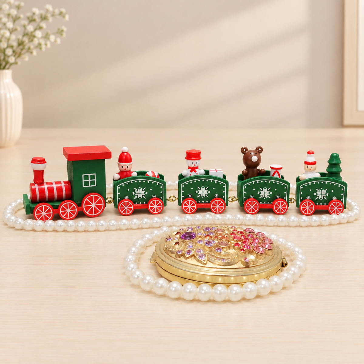Christmas Train Decoration – Festive Holiday Figurine