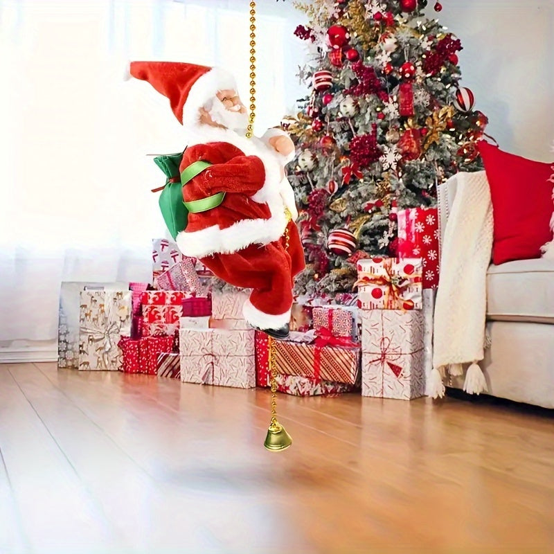 Climbing Santa Decoration – Battery-Powered Indoor Christmas Ornament