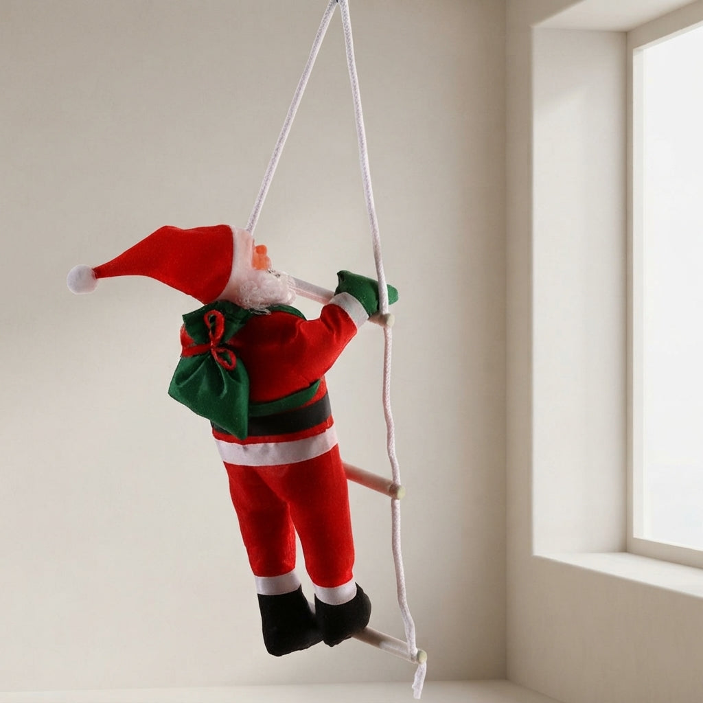 Climbing Santa Doll – Ladder Design Hanging Christmas Decoration
