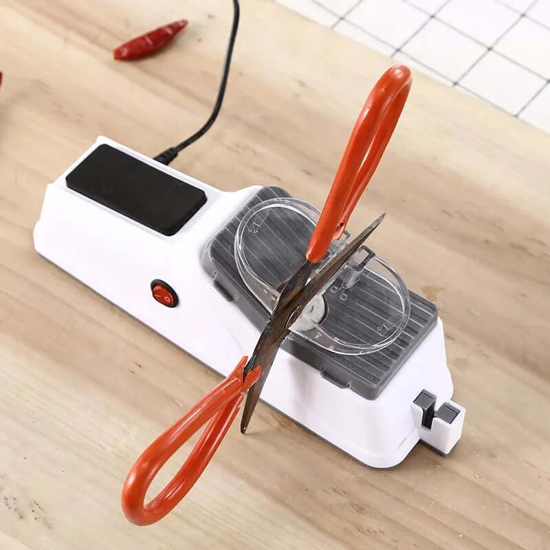 Electric Knife Sharpener – Rechargeable, Fast & Safe for Knives & Scissors