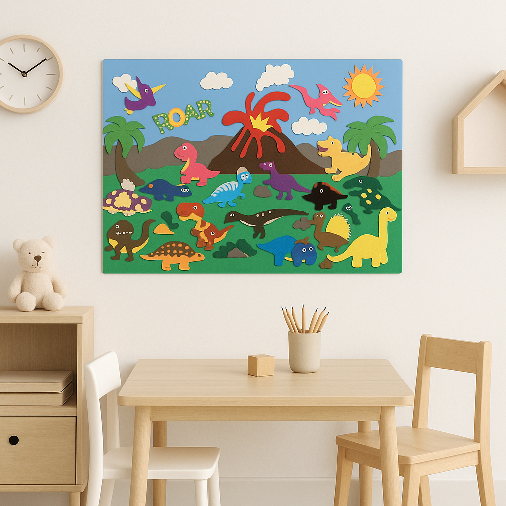Felt story board interactive educational playset for kids