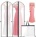 Extra-long garment bag with full-length zip and dual handles for gowns