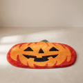 Halloween pumpkin rug, non-slip indoor floor mat