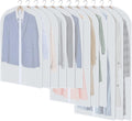 Hanging garment covers with full-length zip and anti-dust design